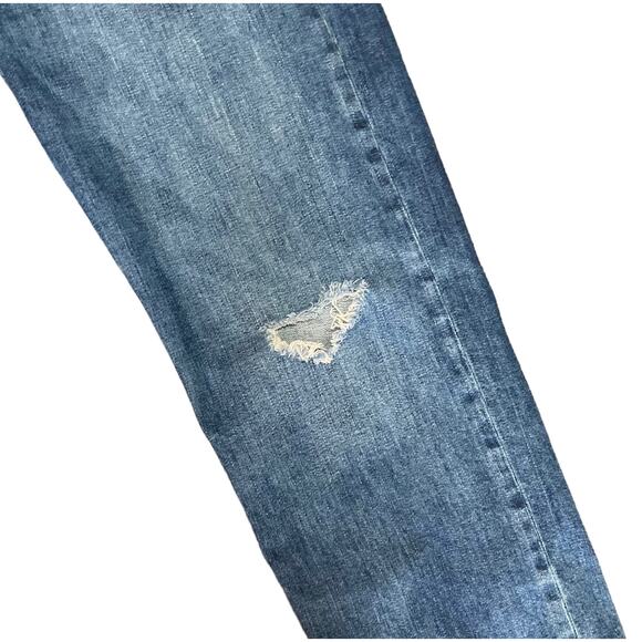 rag & bone Blue Distressed Skinny Jeans - Picture 6 of 15